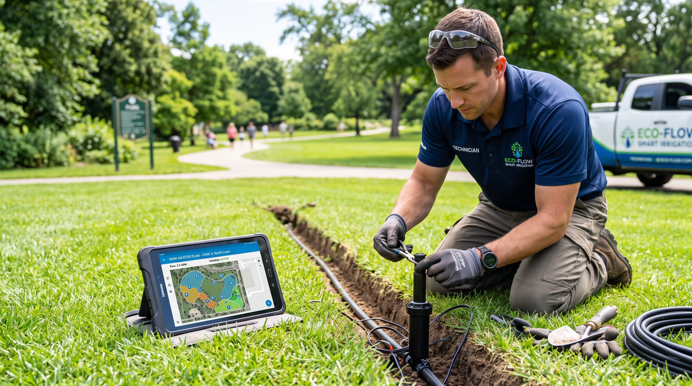 Impianti irrigazione smart automatizzati risparmio idrico - Giardini Ferlinghetti Brescia