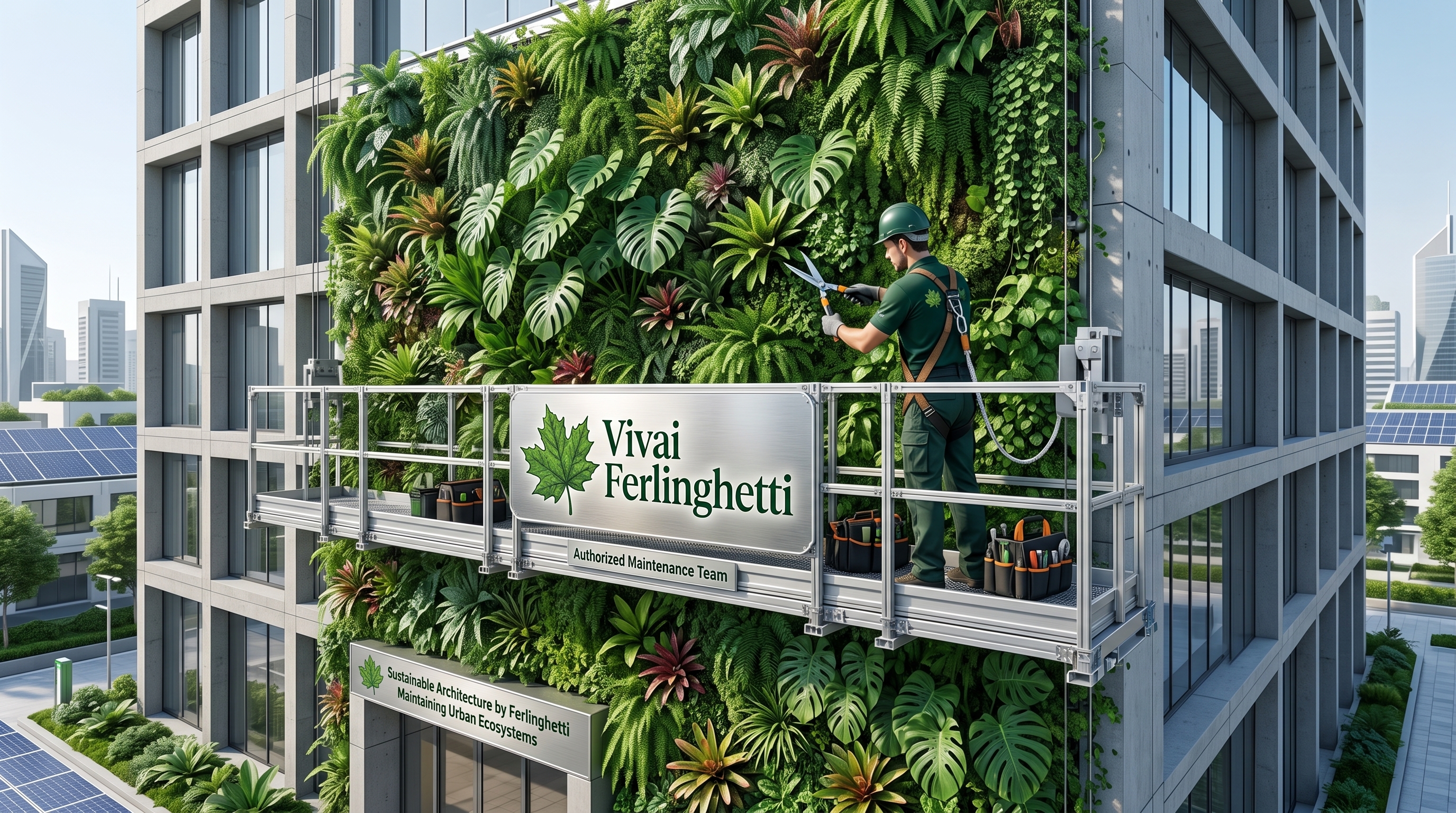 Manutenzione giardini verticali e decoro urbano - Giardini Ferlinghetti Brescia